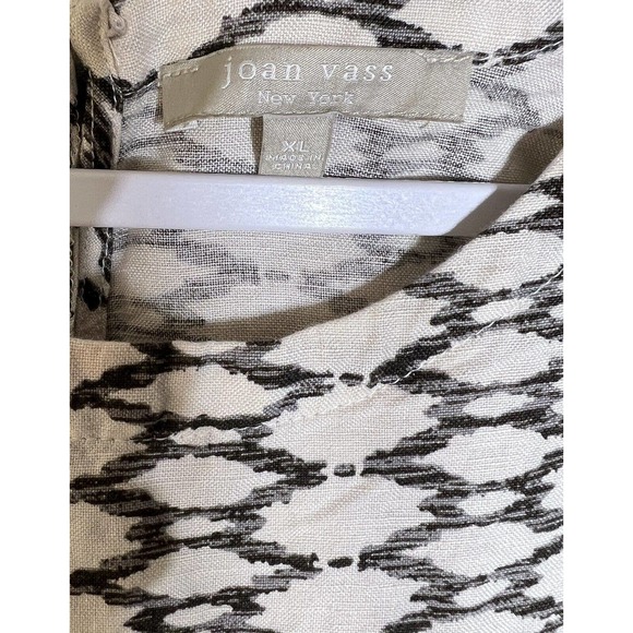 Joan Vass New York Dress Womens Size XL Linen Rayon High Low Sleeveless - Picture 3 of 8